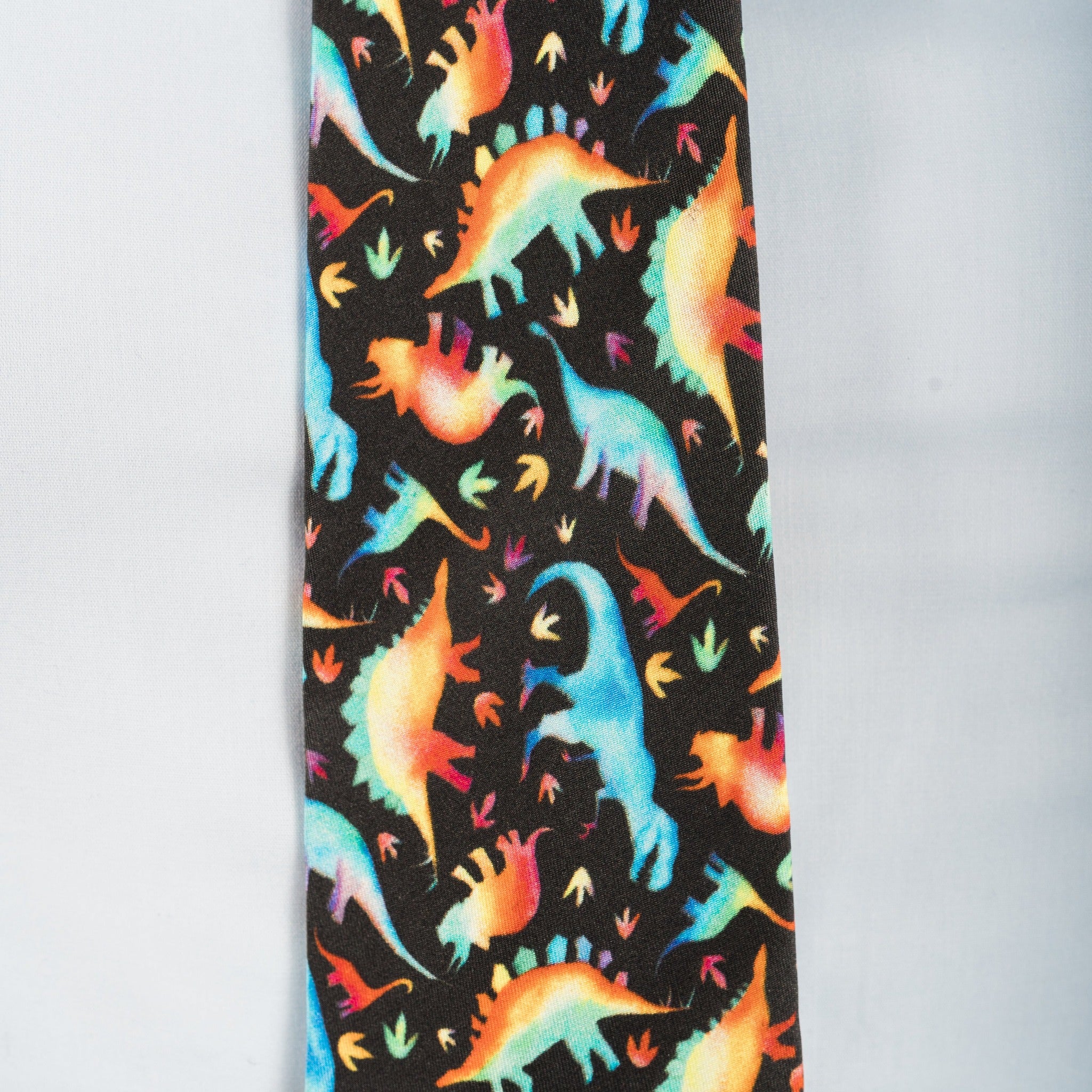 Rainbowsaurus Silk Tie