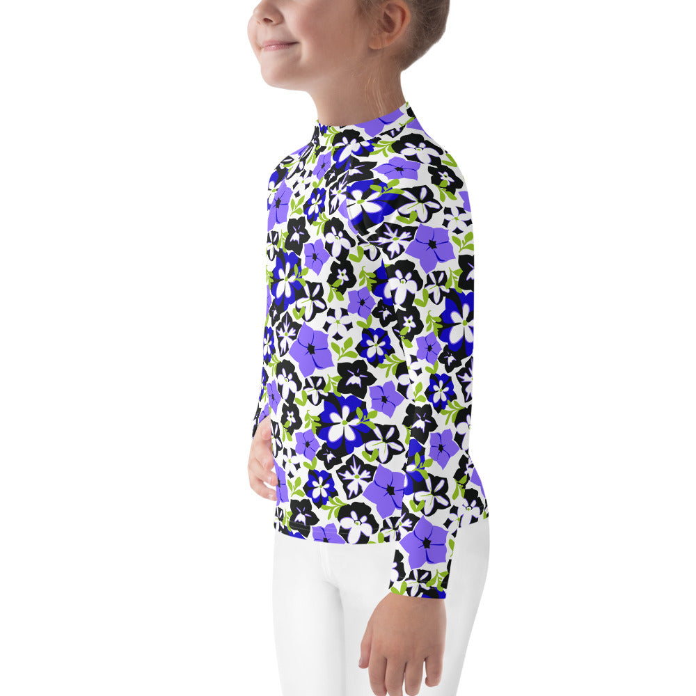 Petunias Kids Rash Guard (POD)