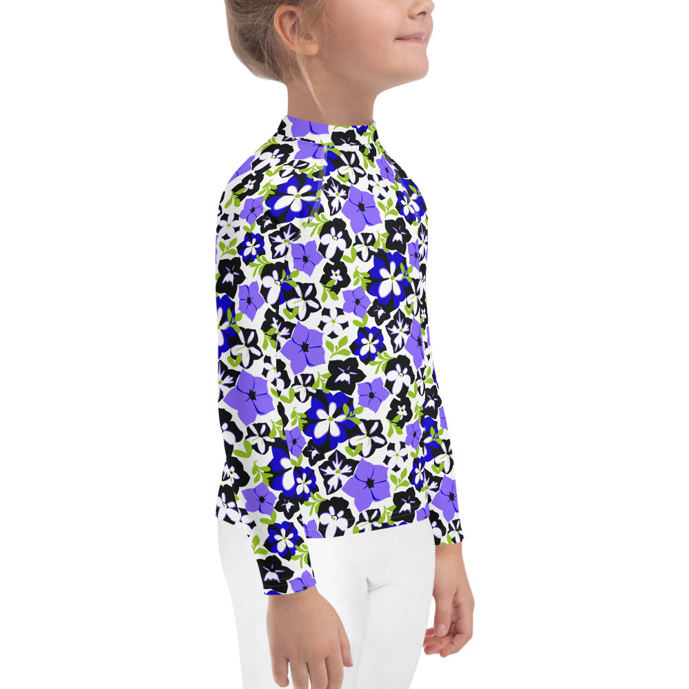 Petunias Kids Rash Guard (POD)