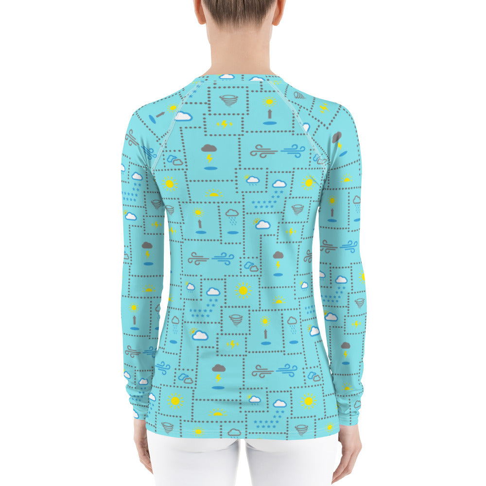 Weather Patterns Rash Guard Top (POD)