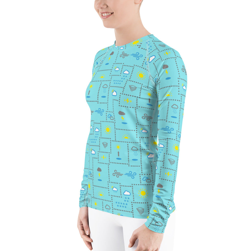 Weather Patterns Rash Guard Top (POD)