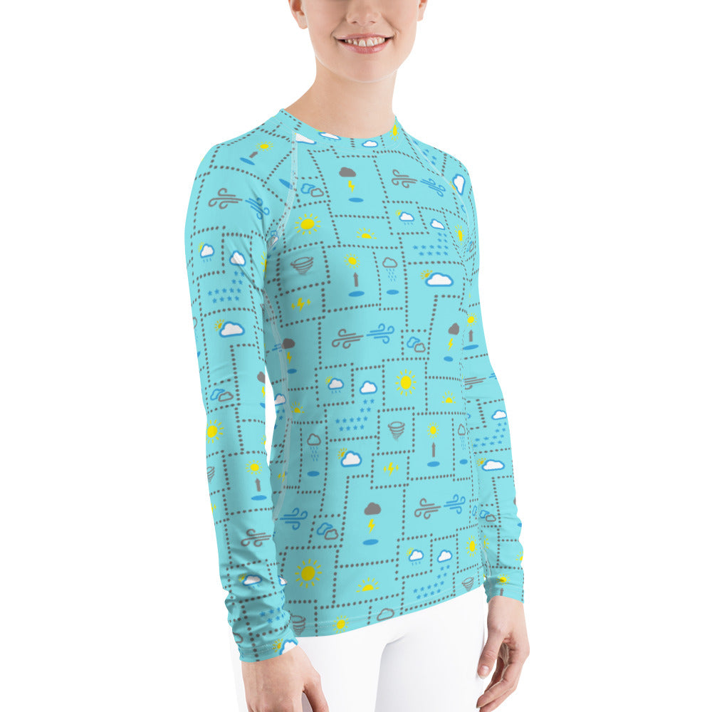 Weather Patterns Rash Guard Top (POD)