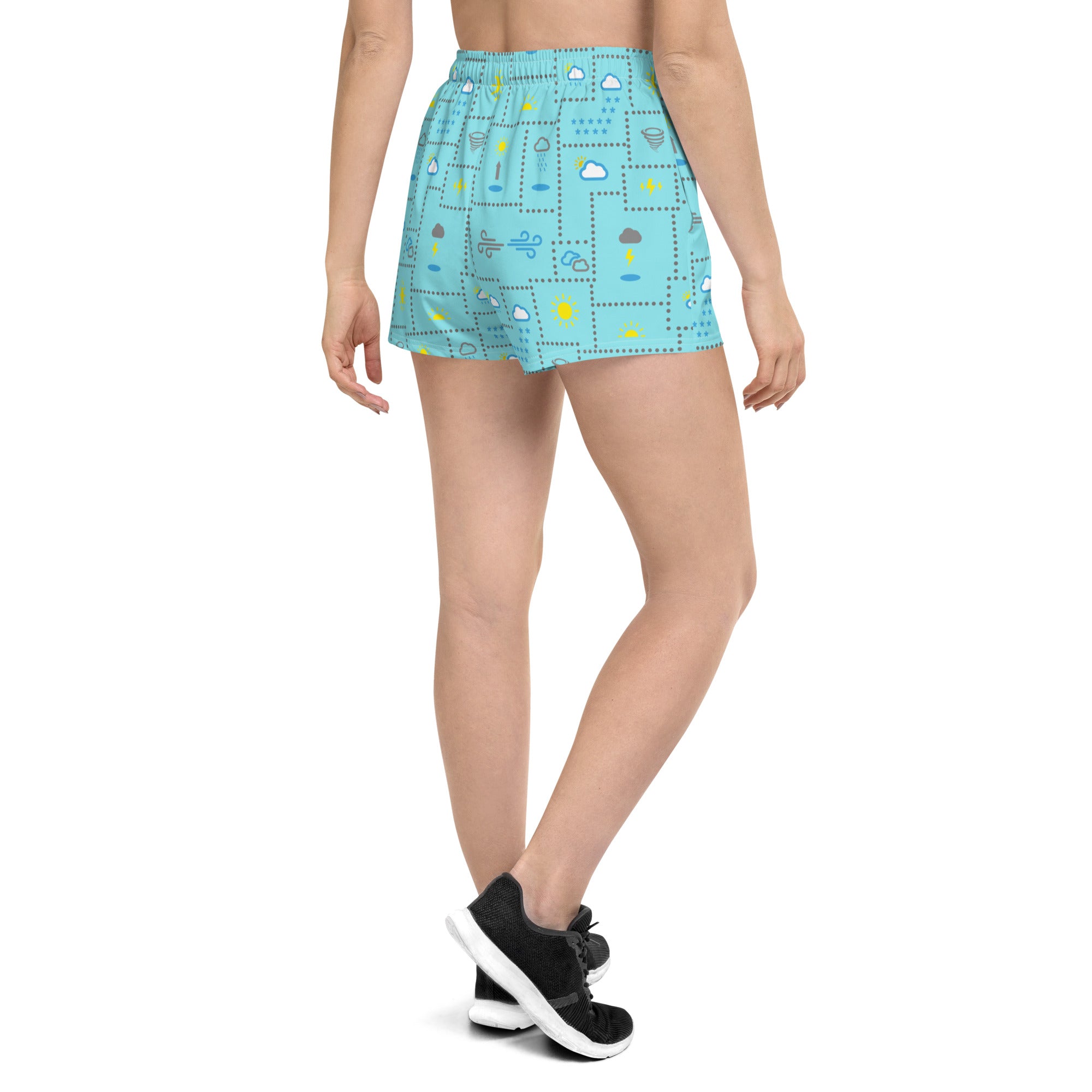 Weather Patterns Athletic Short Shorts (POD)