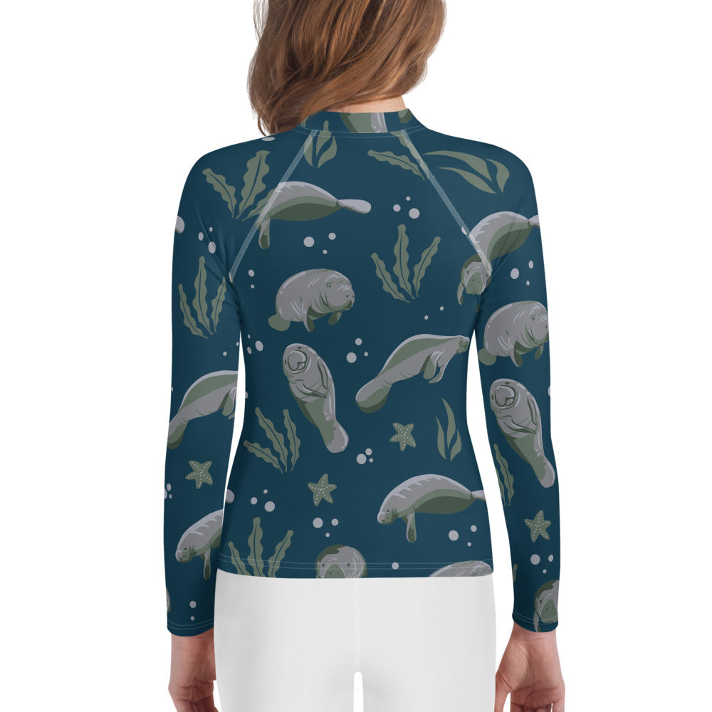 Manatees Youth Rash Guard (POD)
