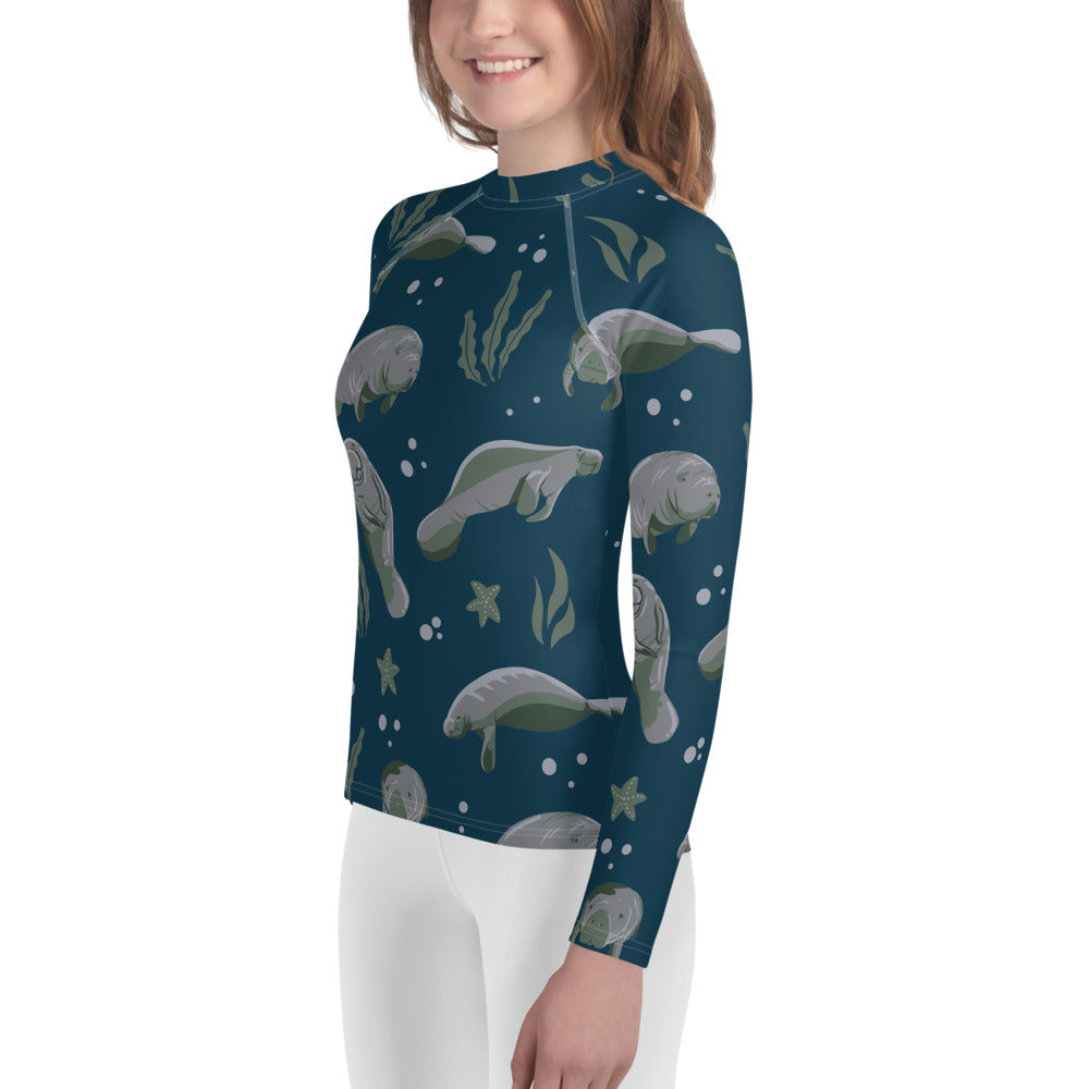 Manatees Youth Rash Guard (POD)