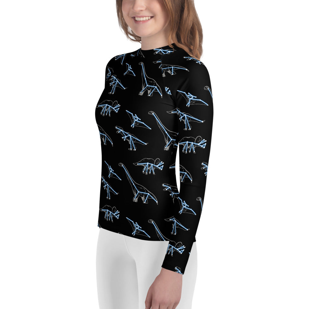 Constellation Dinosaurs Youth Rash Guard (POD)
