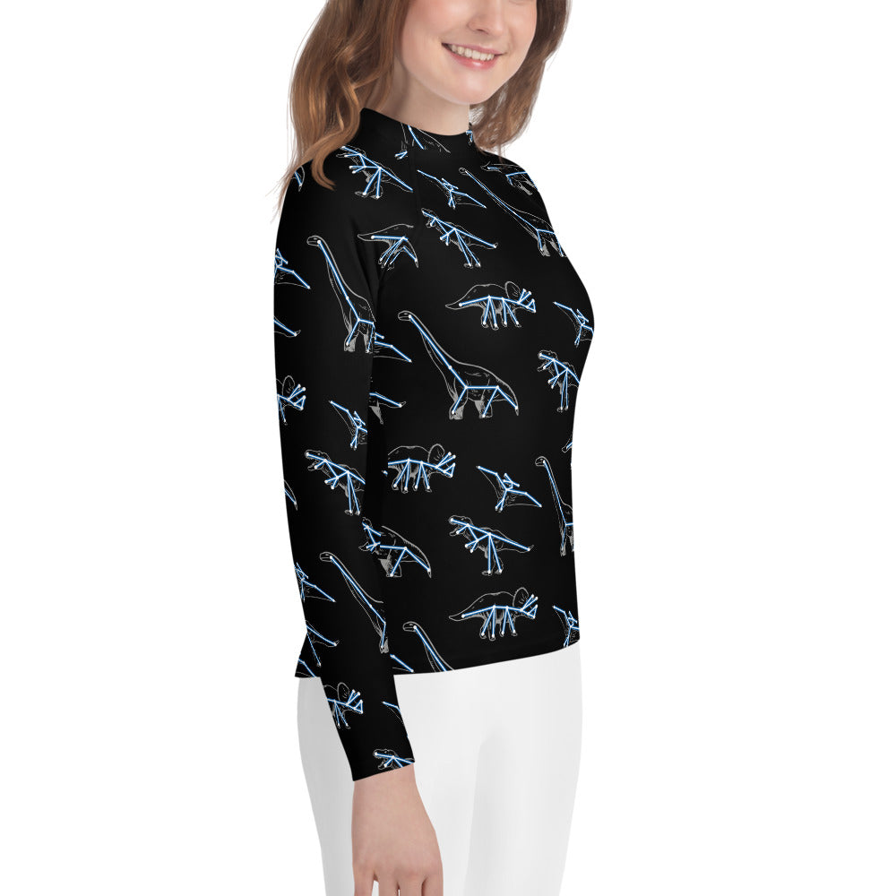 Constellation Dinosaurs Youth Rash Guard (POD)