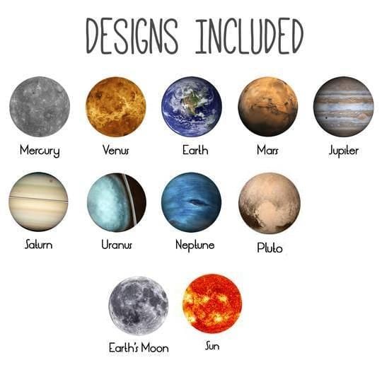 Interchangeable Solar System Necklace