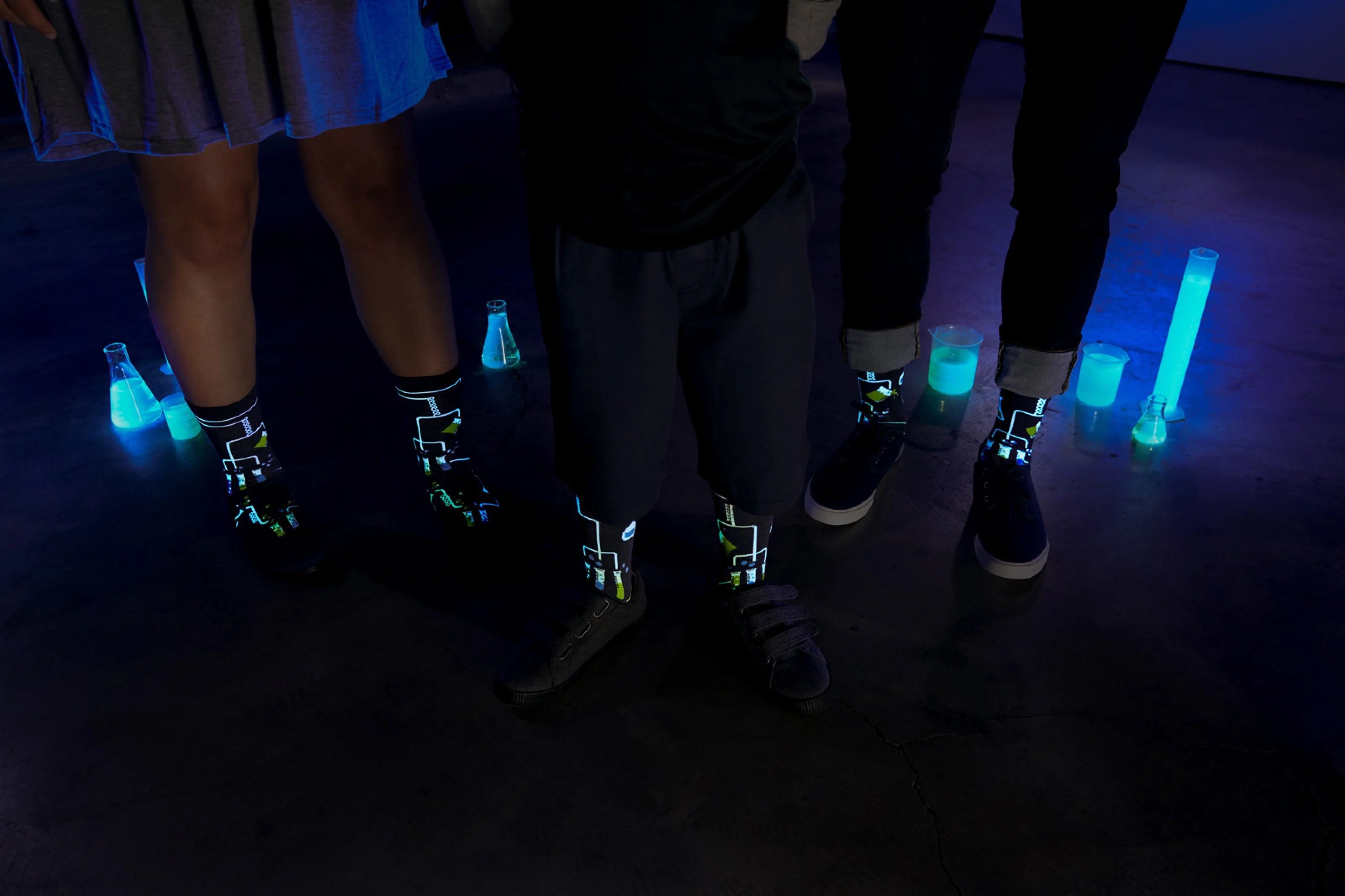Laboratory Glow-in-the-Dark Crew Socks