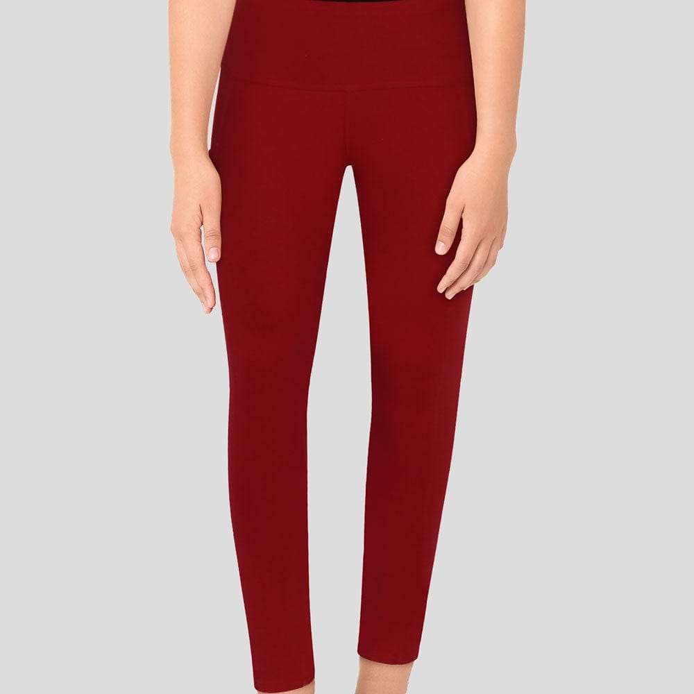 Red Adults Athletic Fit Leggings with Pockets Svaha USA – Svaha USA