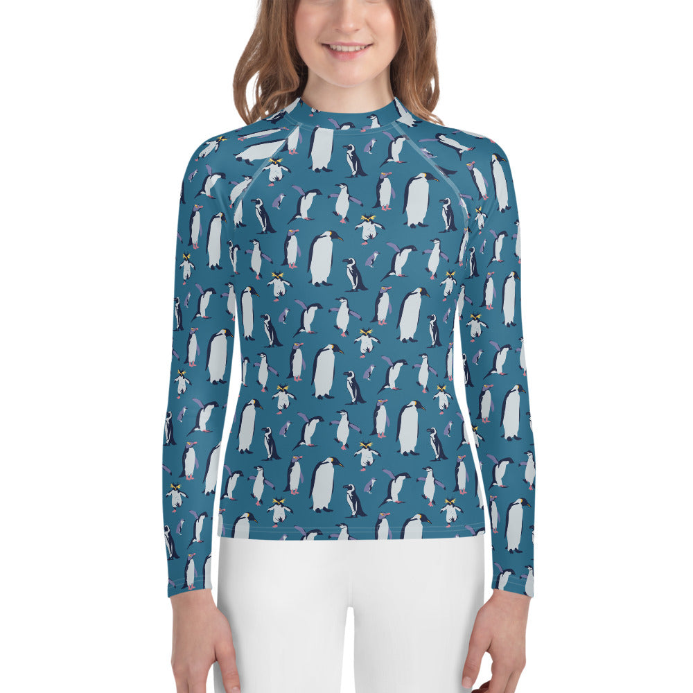 Penguins Youth Rash Guard (POD)
