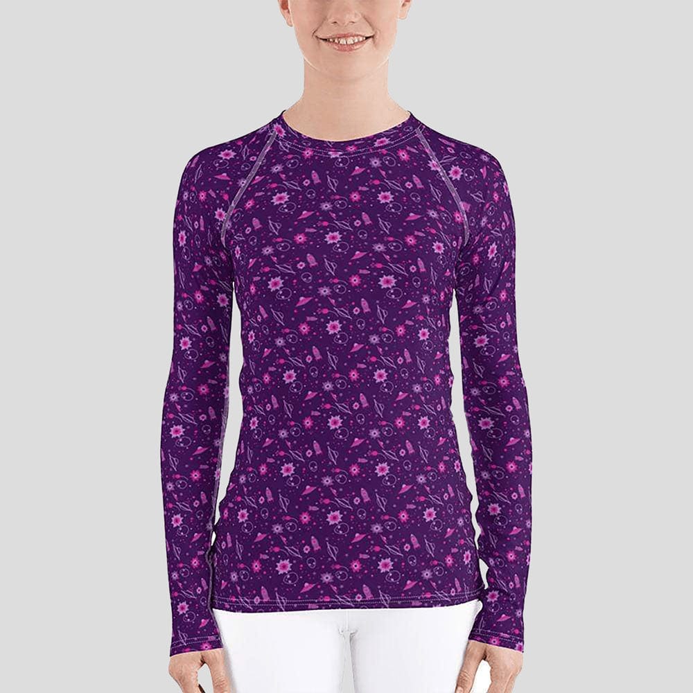 Floral Galactic Rash Guard Top (POD)