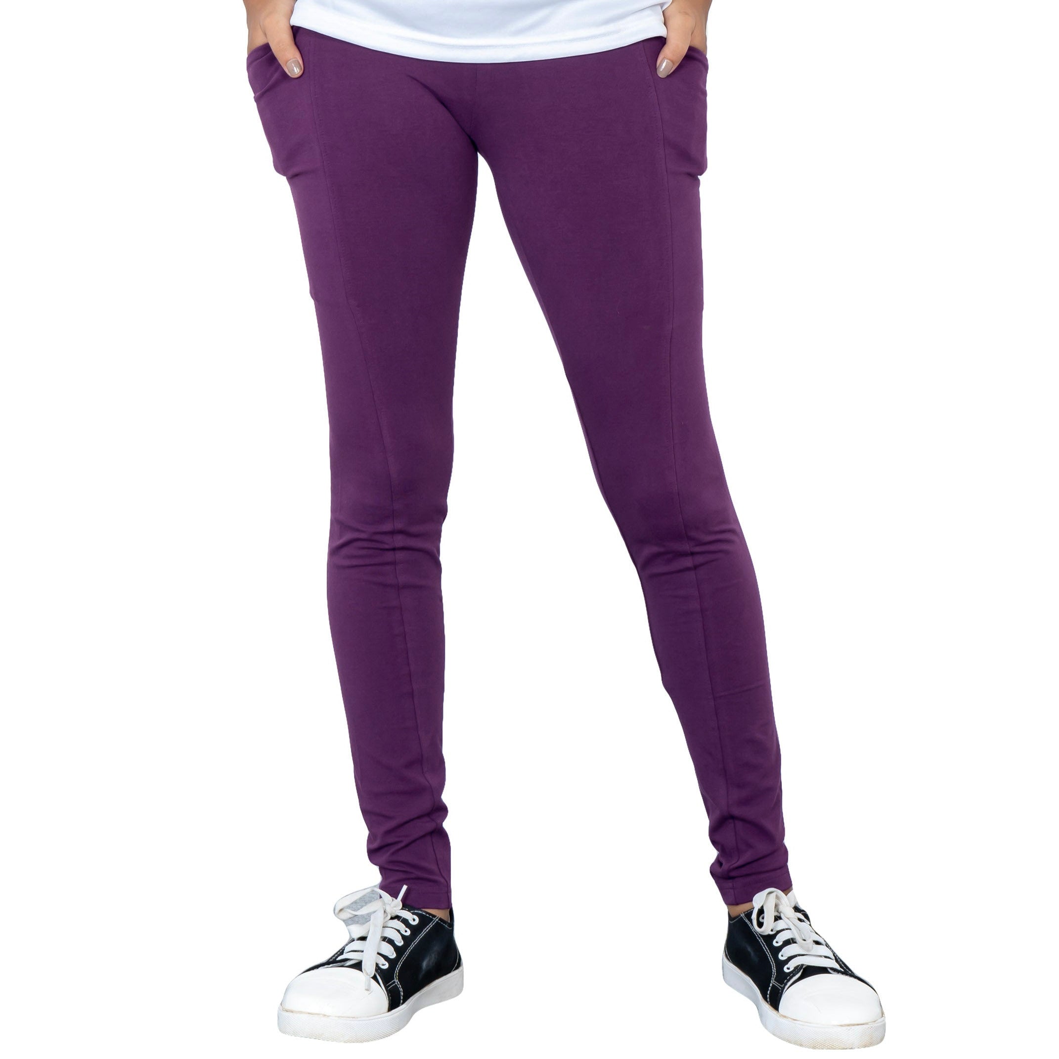 Plum Adults Leggings with Pockets