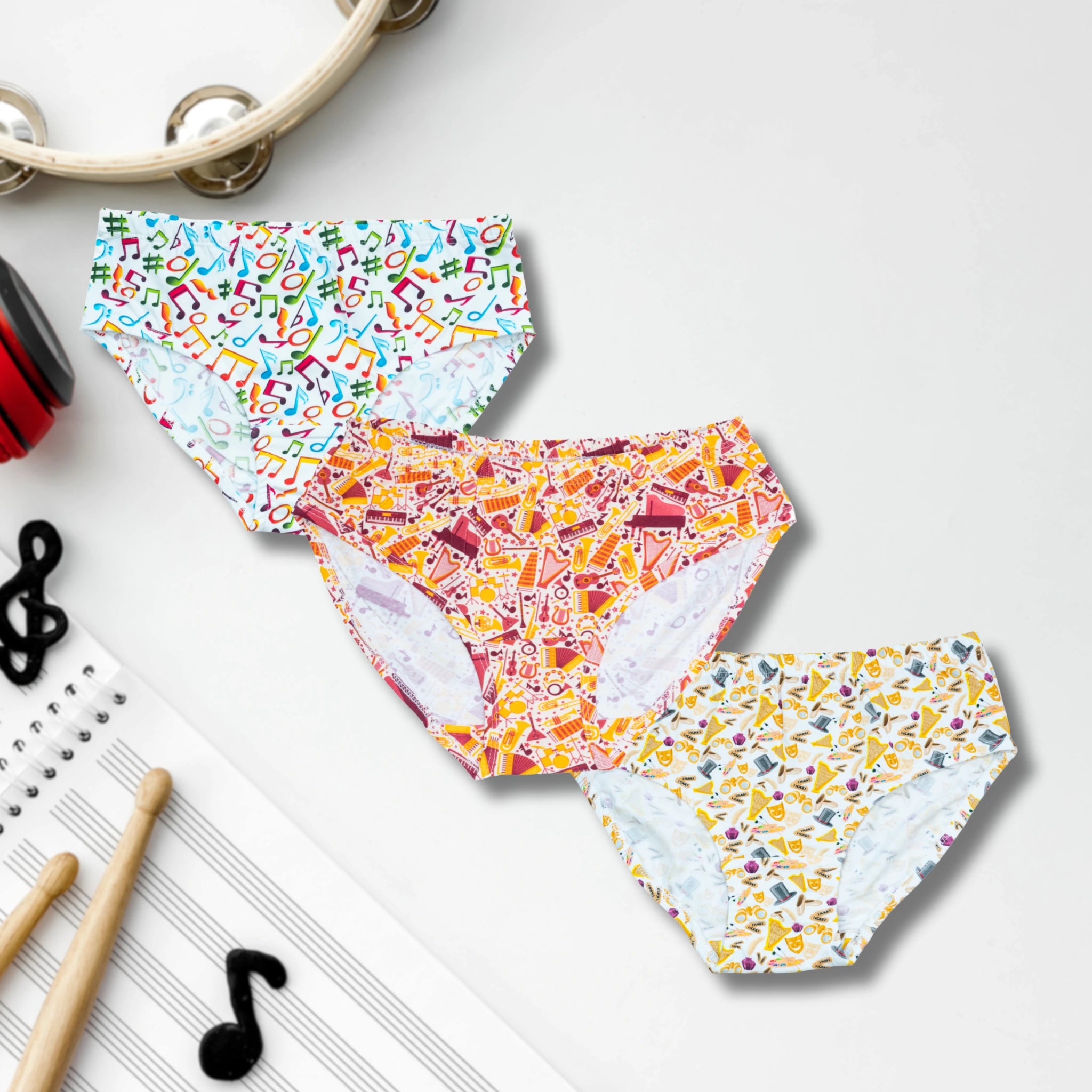 Music & Theatre Adults Underwear- 3 Pack