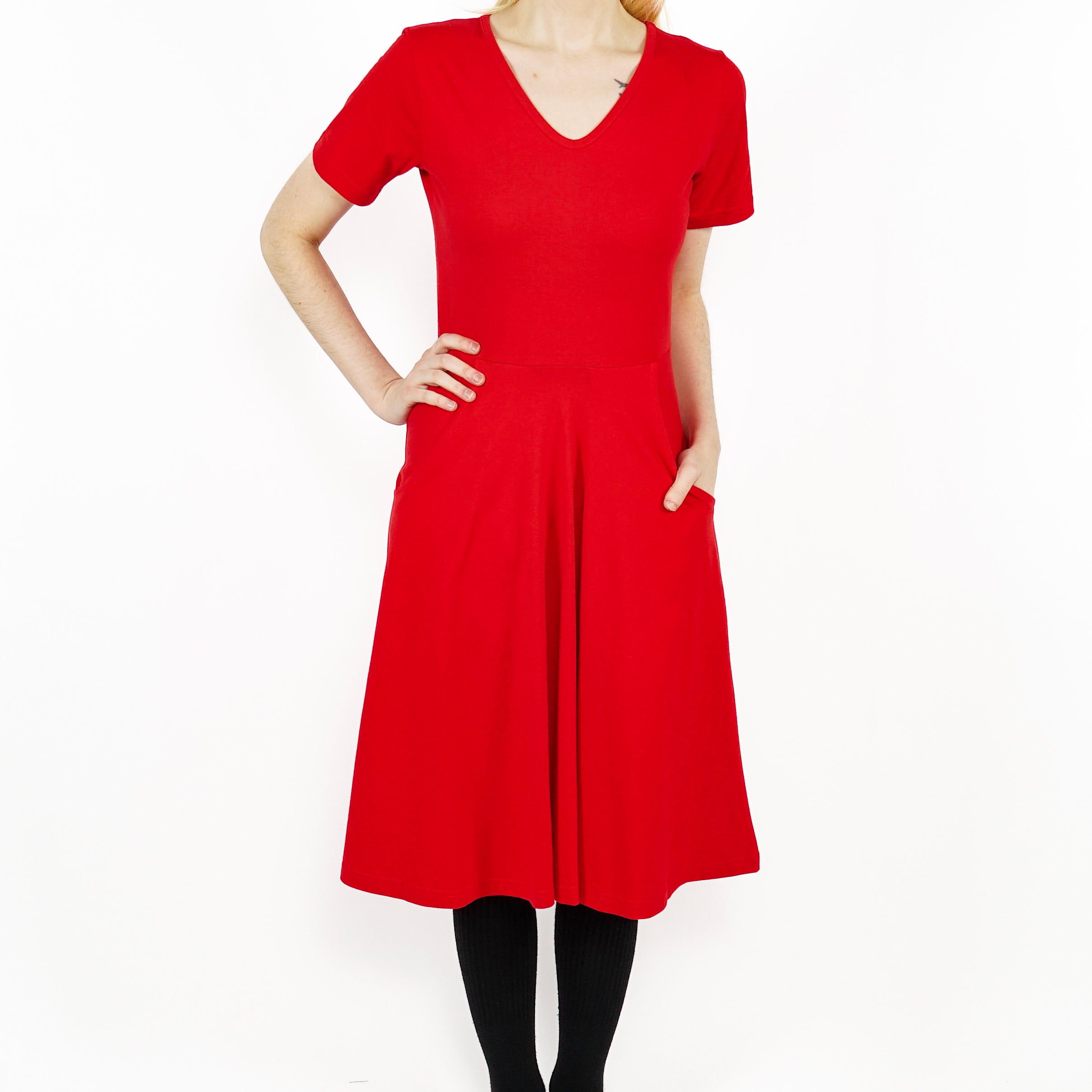 Red-ioactive A-Line Dress