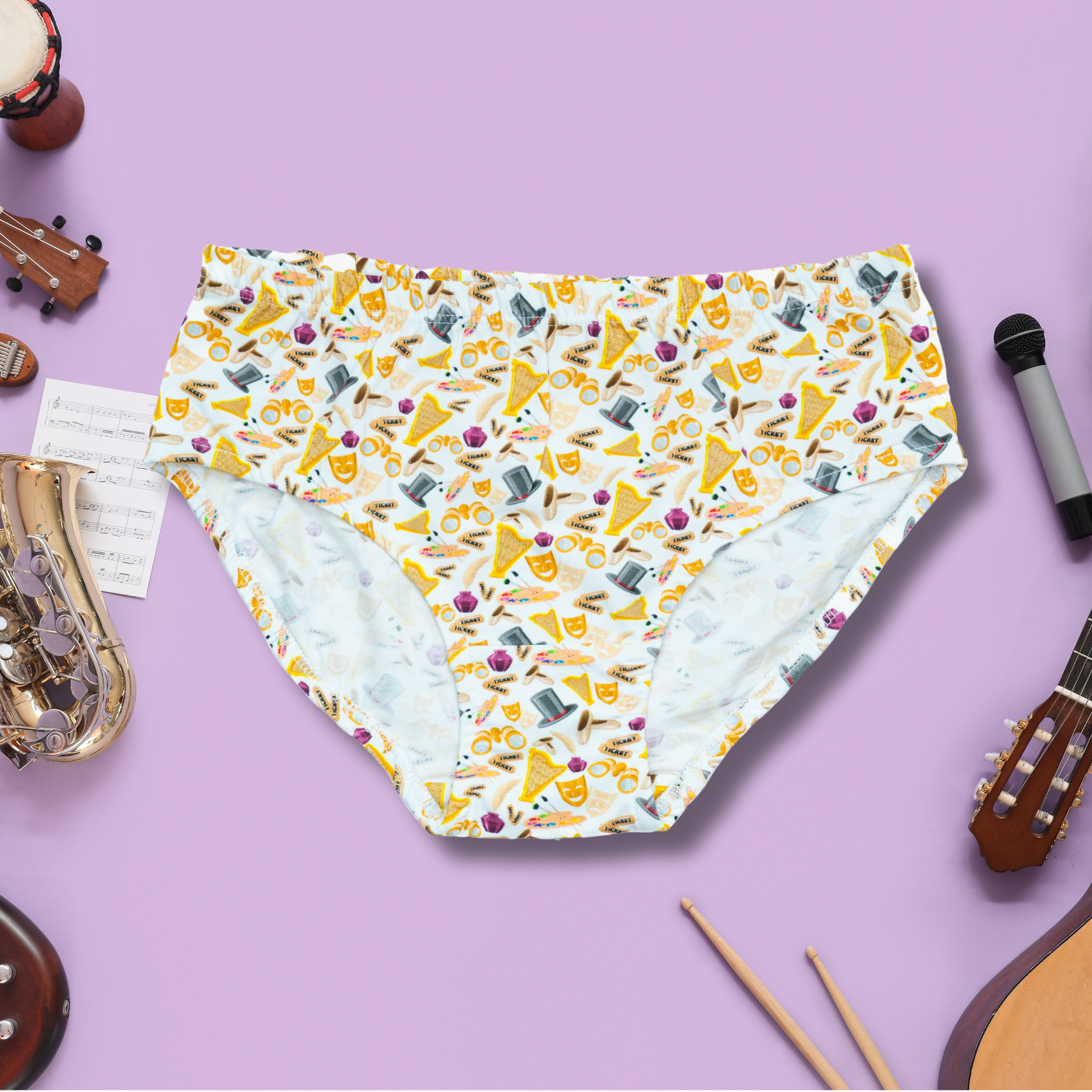 Music & Theatre Kids Underwear- 3 Pack