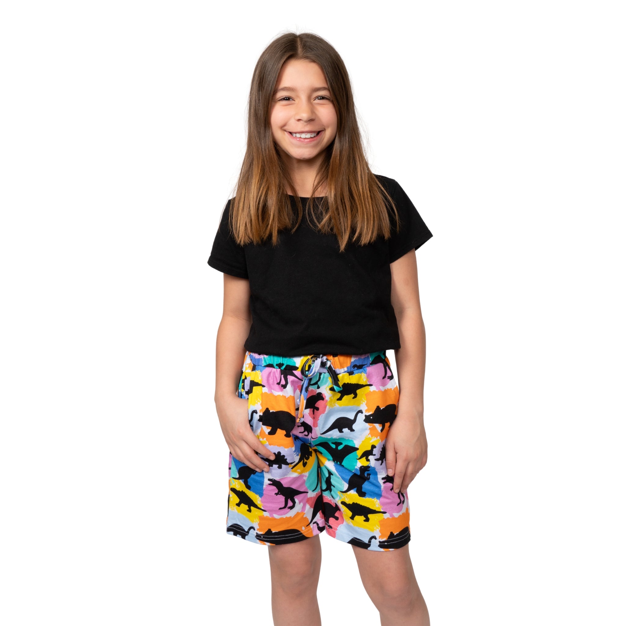 Dinosaurs & Colors Kids Shorts with Pockets