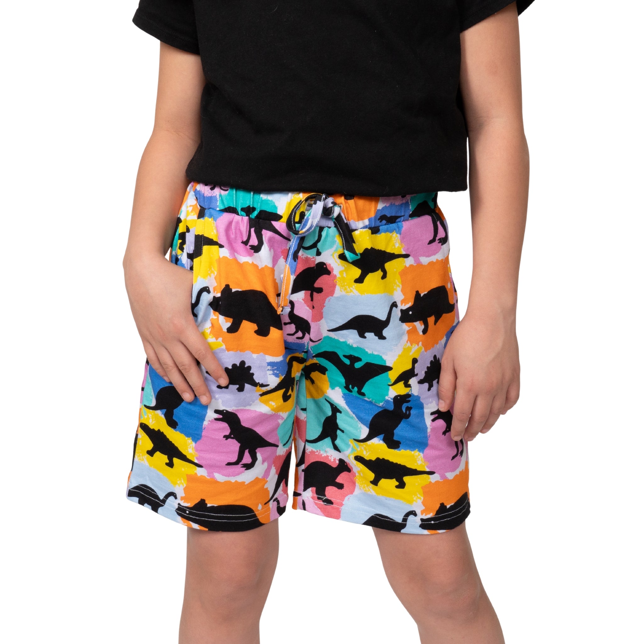 Dinosaurs & Colors Kids Shorts with Pockets