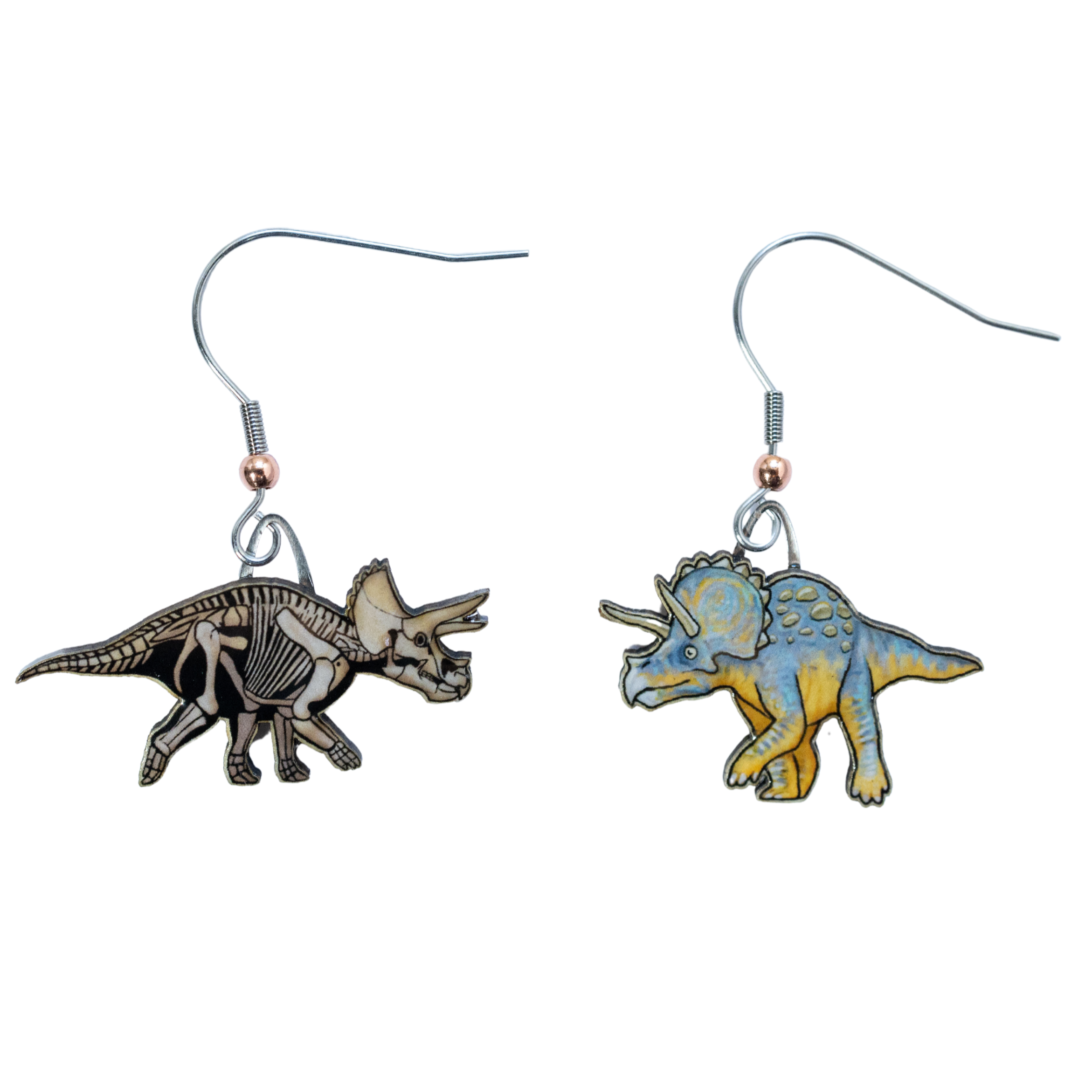 Triceratops Earrings