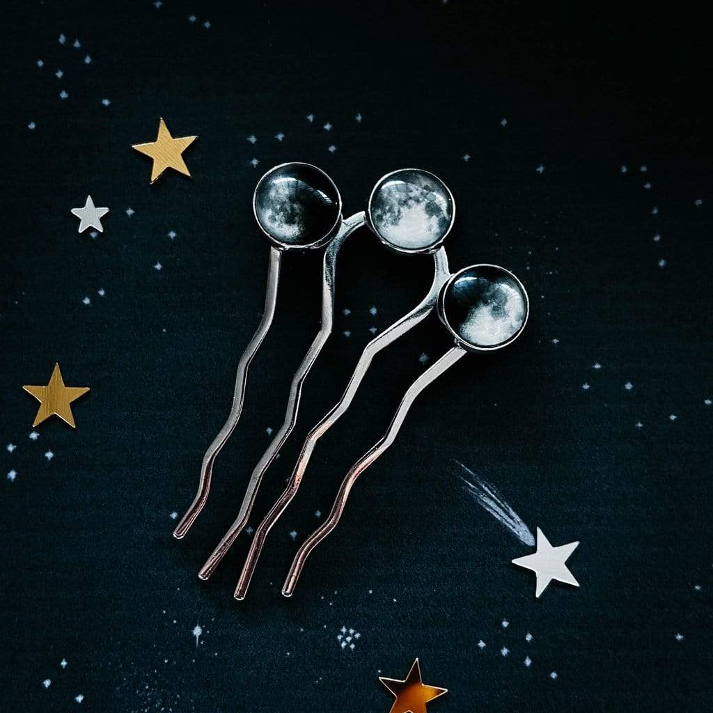 Moon Phase Trio Hair Pin