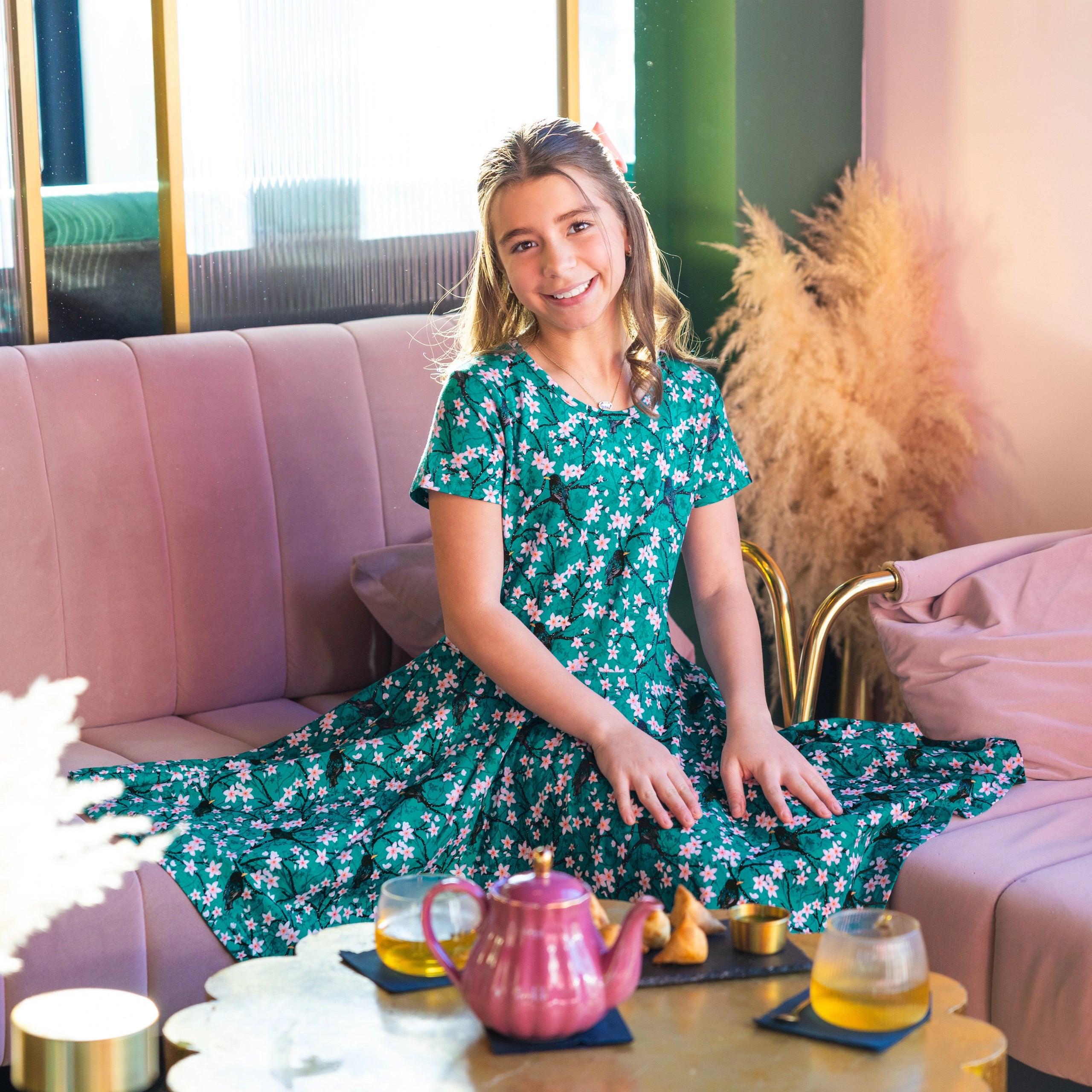 Sakura Starlings Kids Twirl Dress