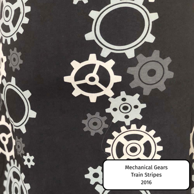 Mechanical Gears Train Stripes