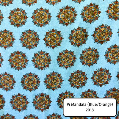 Pi Mandala (Blue/Orange)