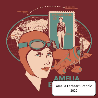 Amelia Earheart Graphic