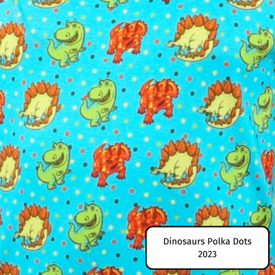 Dinosaurs Polka Dots