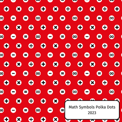 Math Symbols Polka Dots