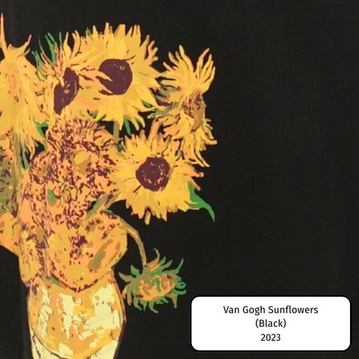 Van Gogh Sunflowers (Black)