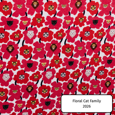 Floral Cat Family