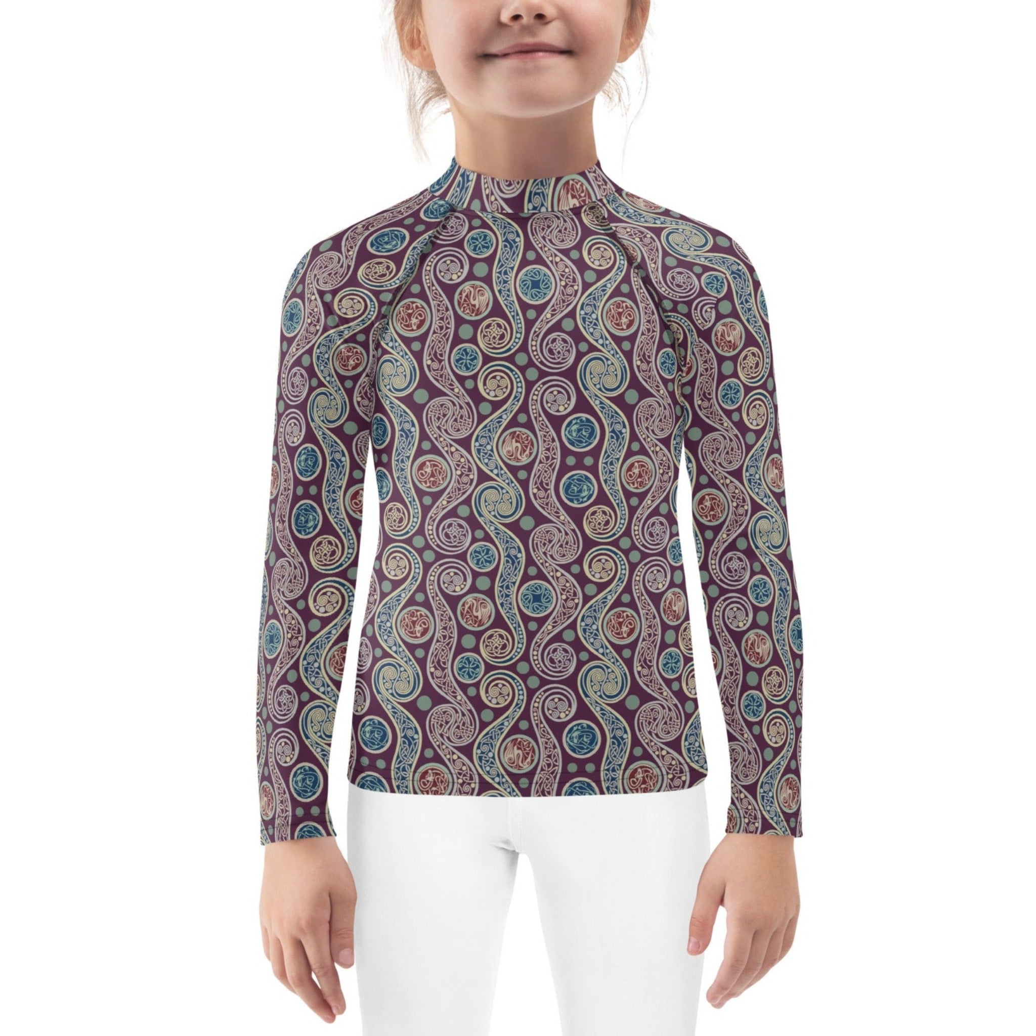 Celtic Paisley Kids Rash Guard (POD)