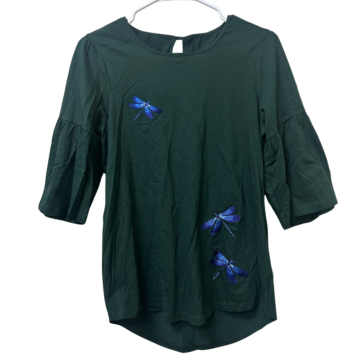 Dragonflies Green Top Sample -S