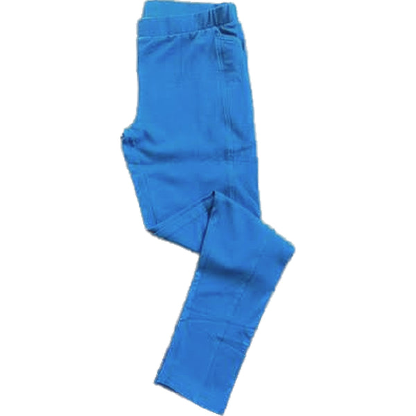 Azurite Blue Kids Leggings with Pockets