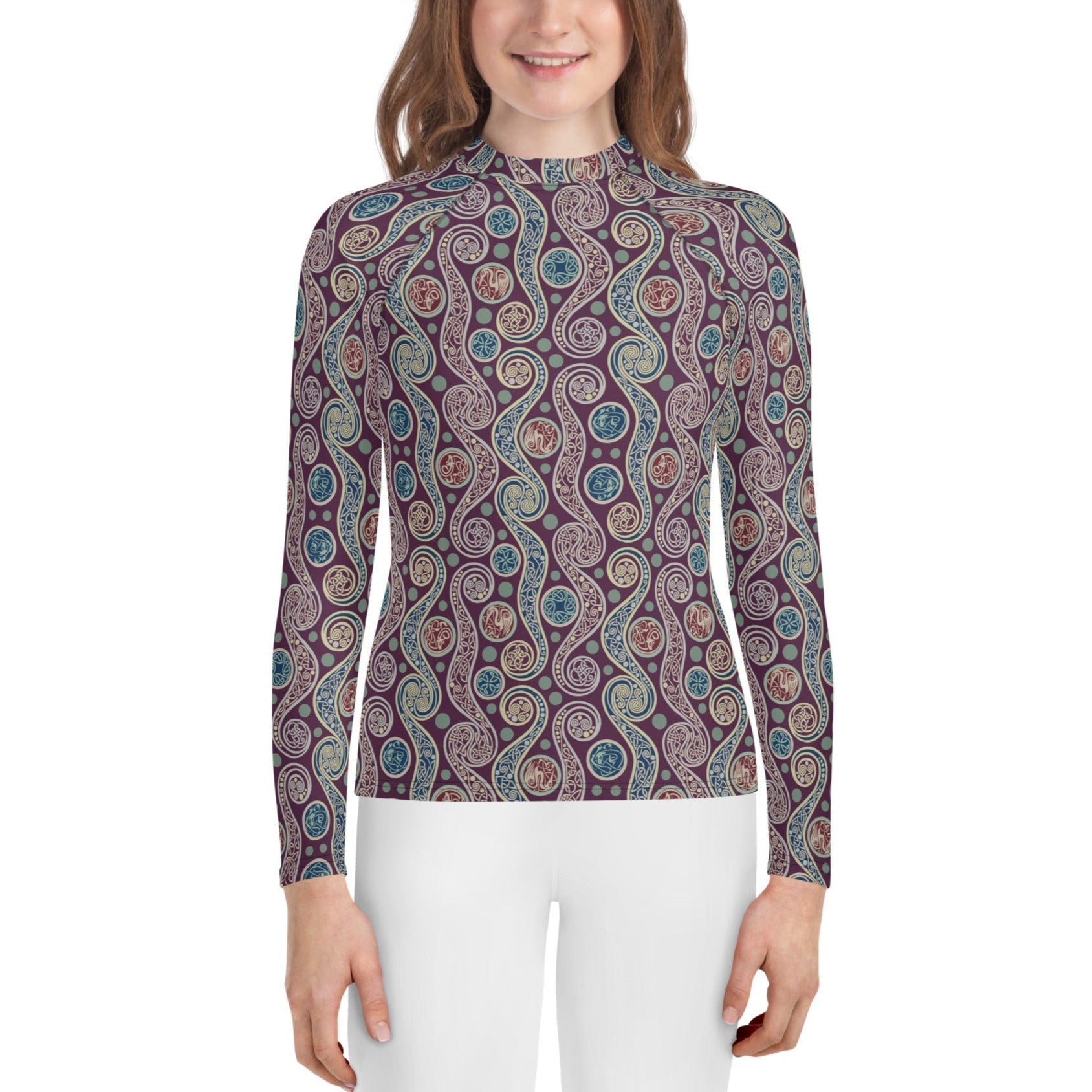 Celtic Paisley Youth Rash Guard (POD)