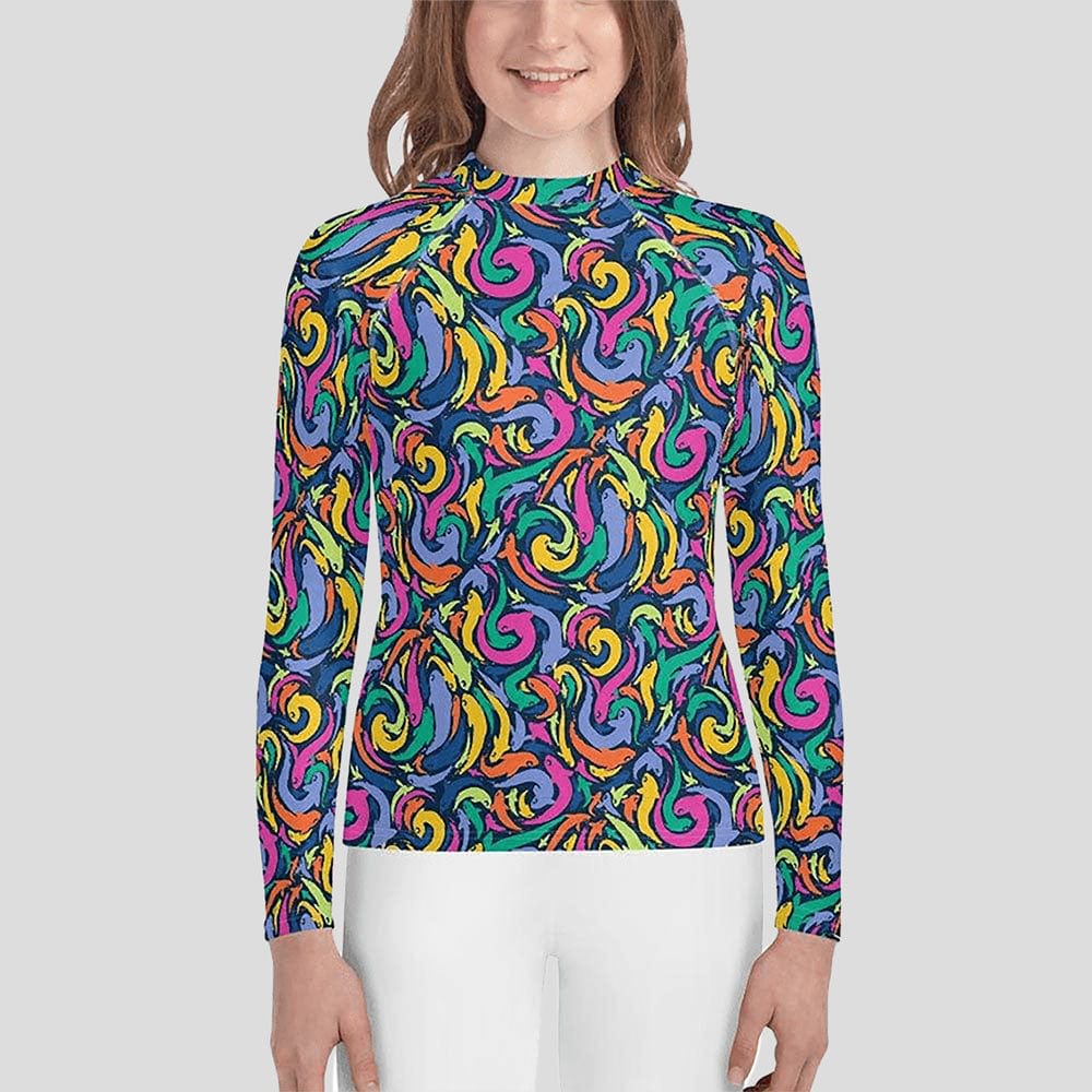 Koi Pond Youth Rash Guard (POD)