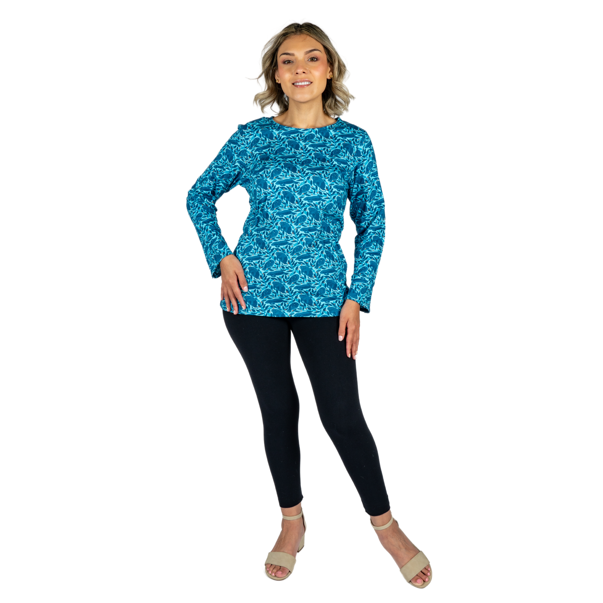 Manatees Long Sleeve Tunic Top