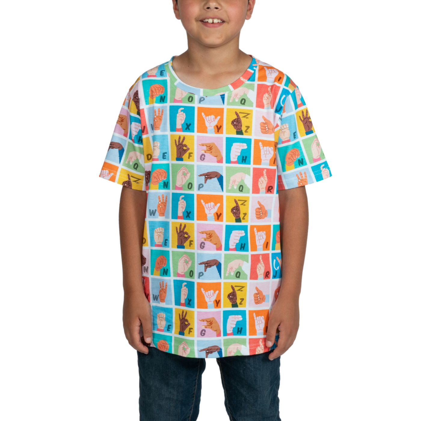 Sign Language Kids T-Shirt Sample - 11/12 YEARS