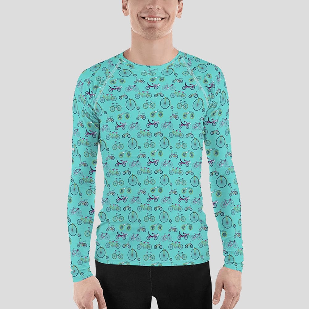 Bicycles Unisex Rash Guard (POD)
