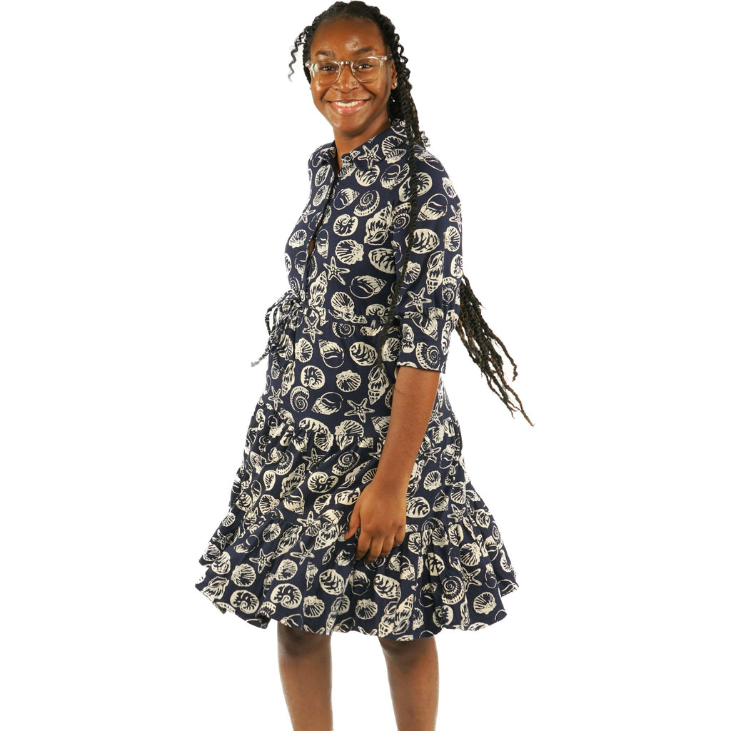The Kente Cloth Frilled Dress