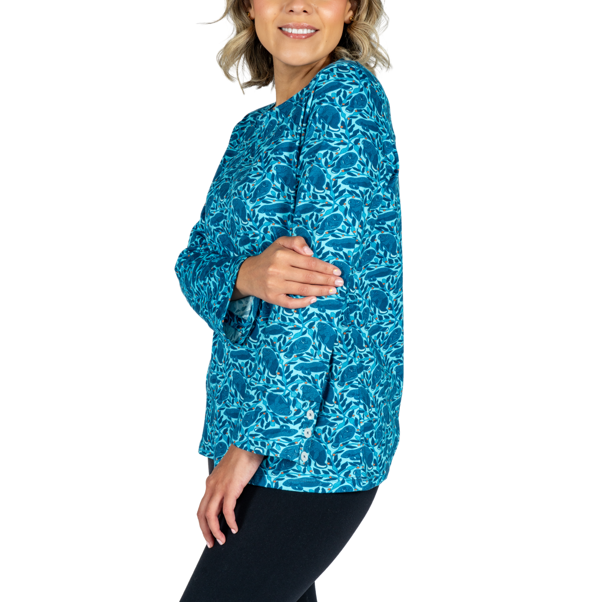 Manatees Long Sleeve Tunic Top