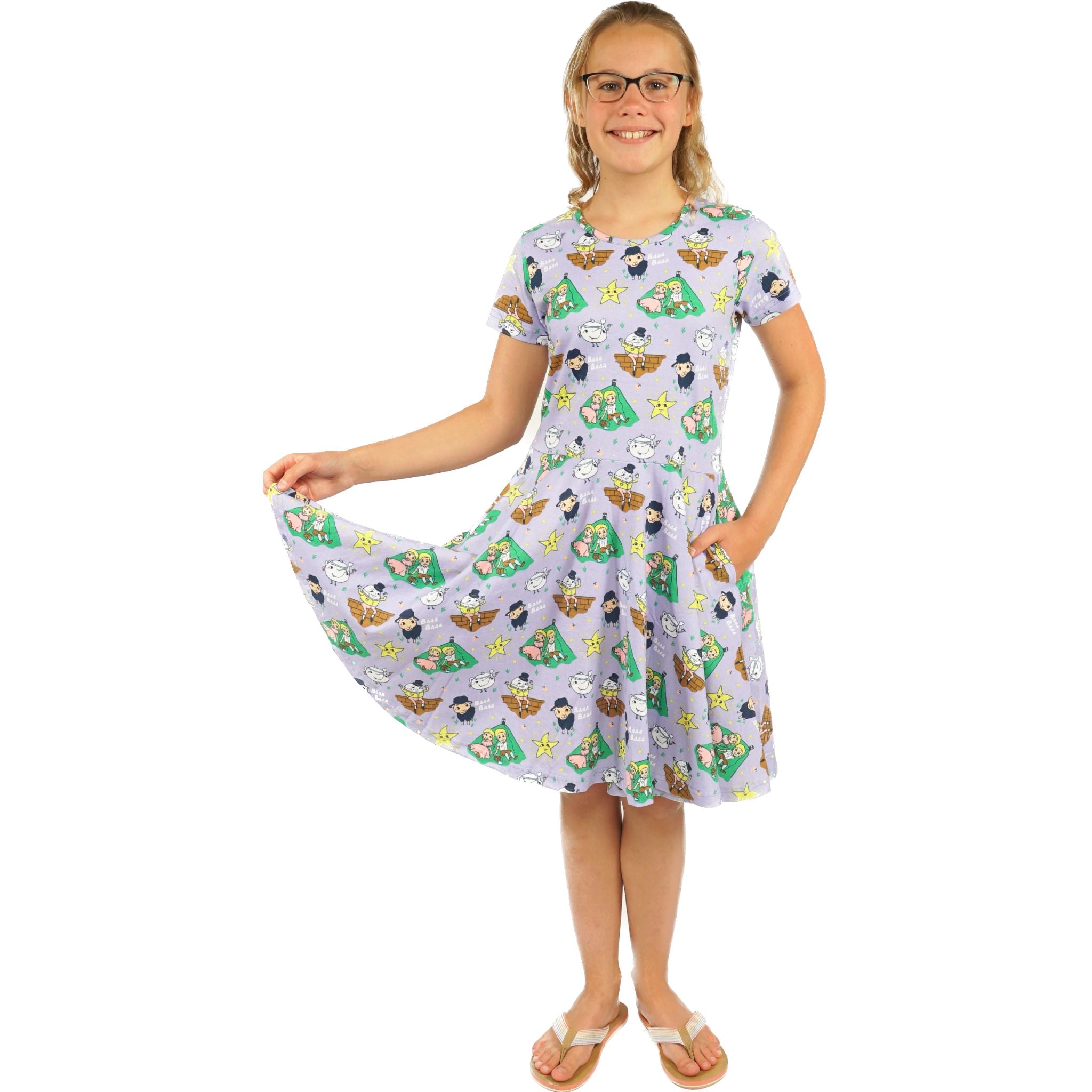 Nursery Rhymes Kids Twirl Dress