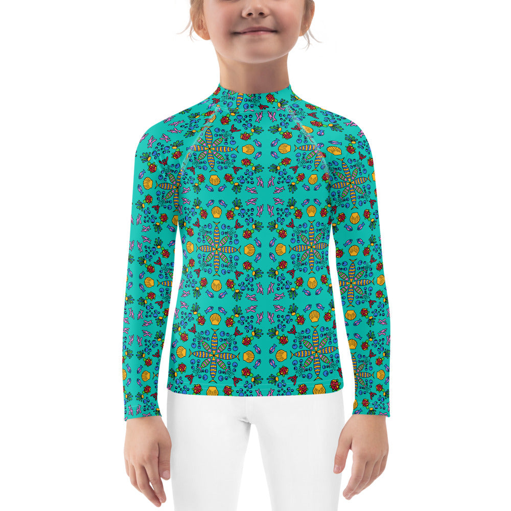 Underwater Fun Kids Rash Guard (POD)