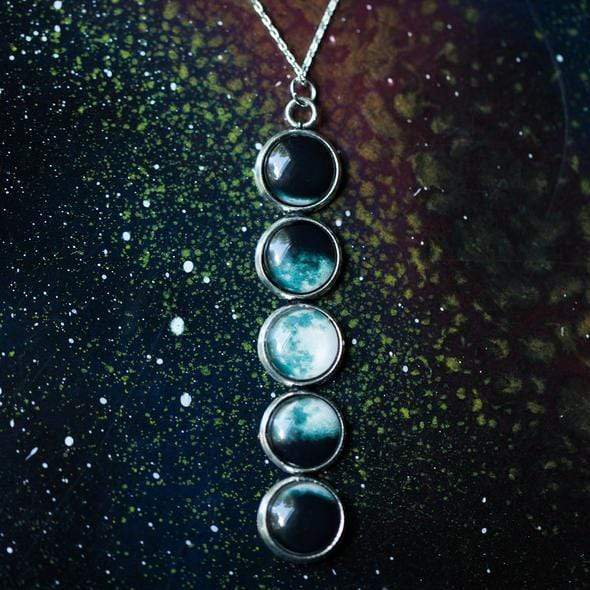 Moon Phase Pendant Necklace