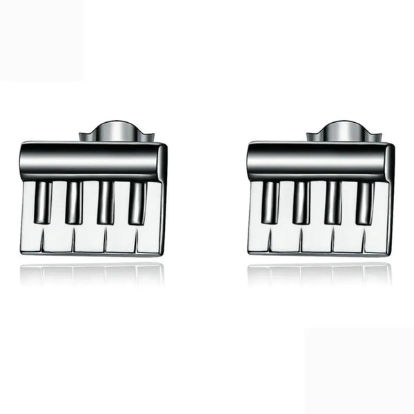 Piano Keys Sterling Silver Earrings