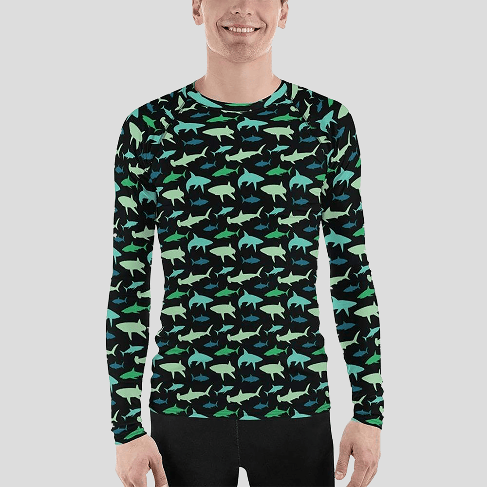 Sharks Unisex Rash Guard (POD)