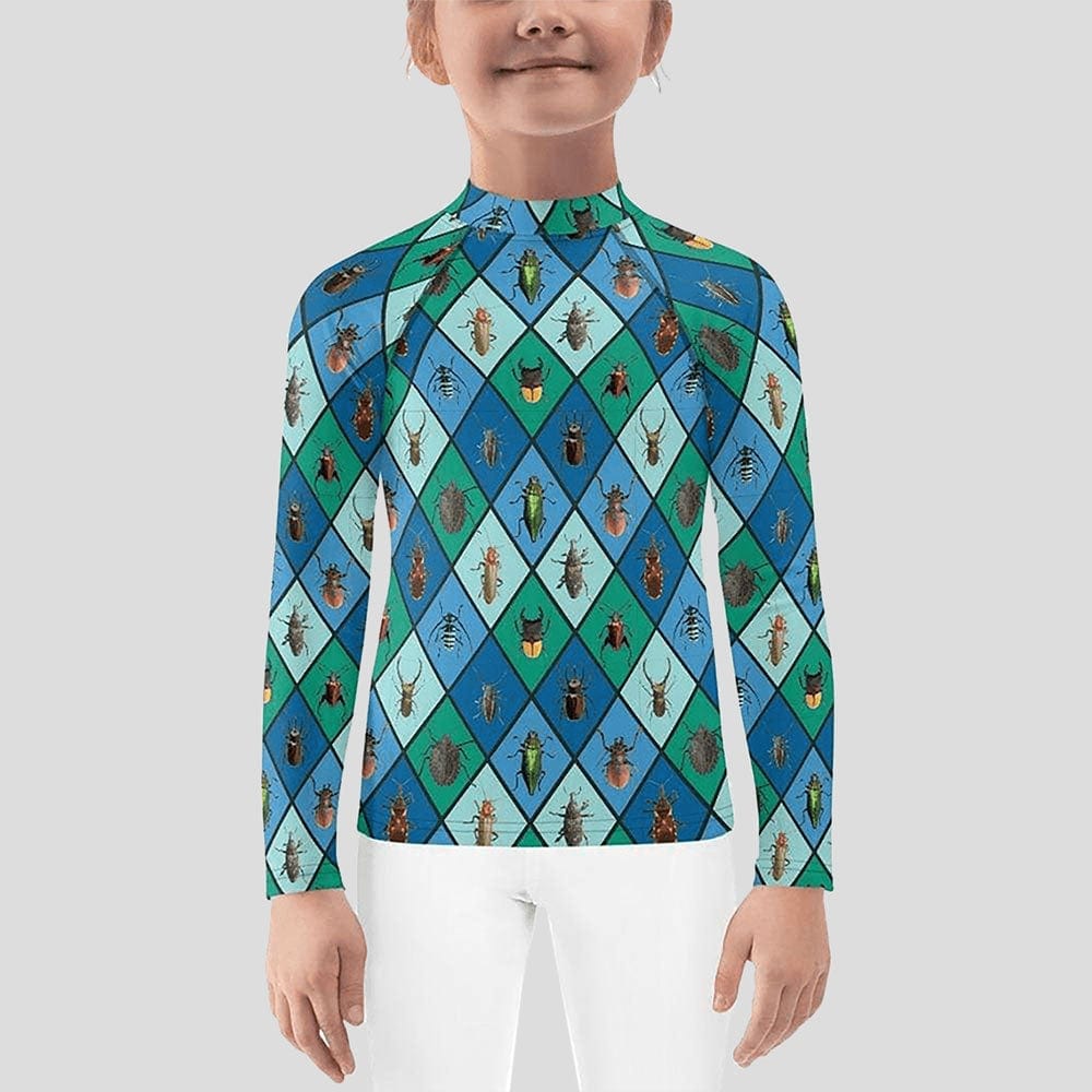 Insect Argyle Kids Rash Guard (POD)