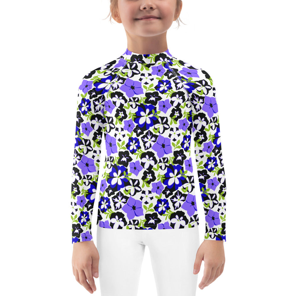 Petunias Kids Rash Guard (POD)