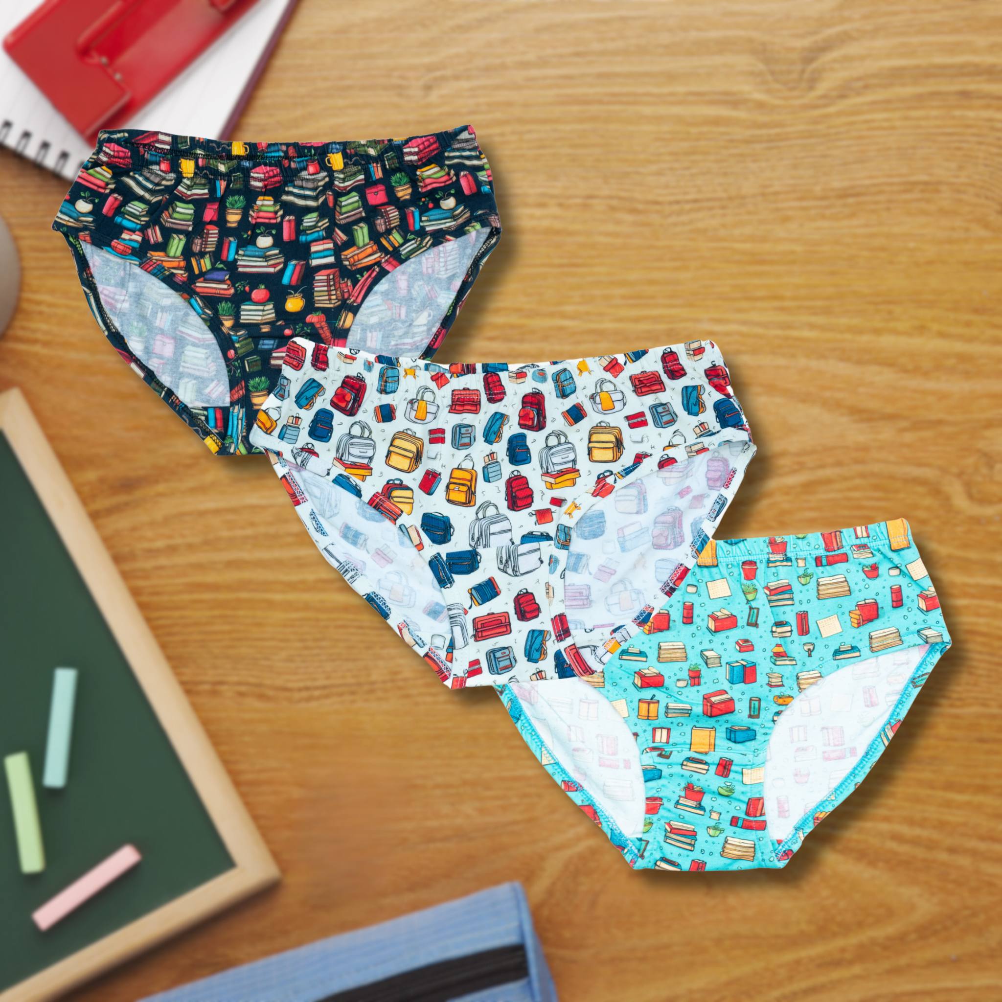 School Fun Adults Underwear- 3 Pack